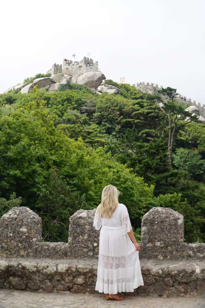 Tips for Visiting Castle of the Moors Sintra Portugal | Laura at the castle | The Republic of Rose