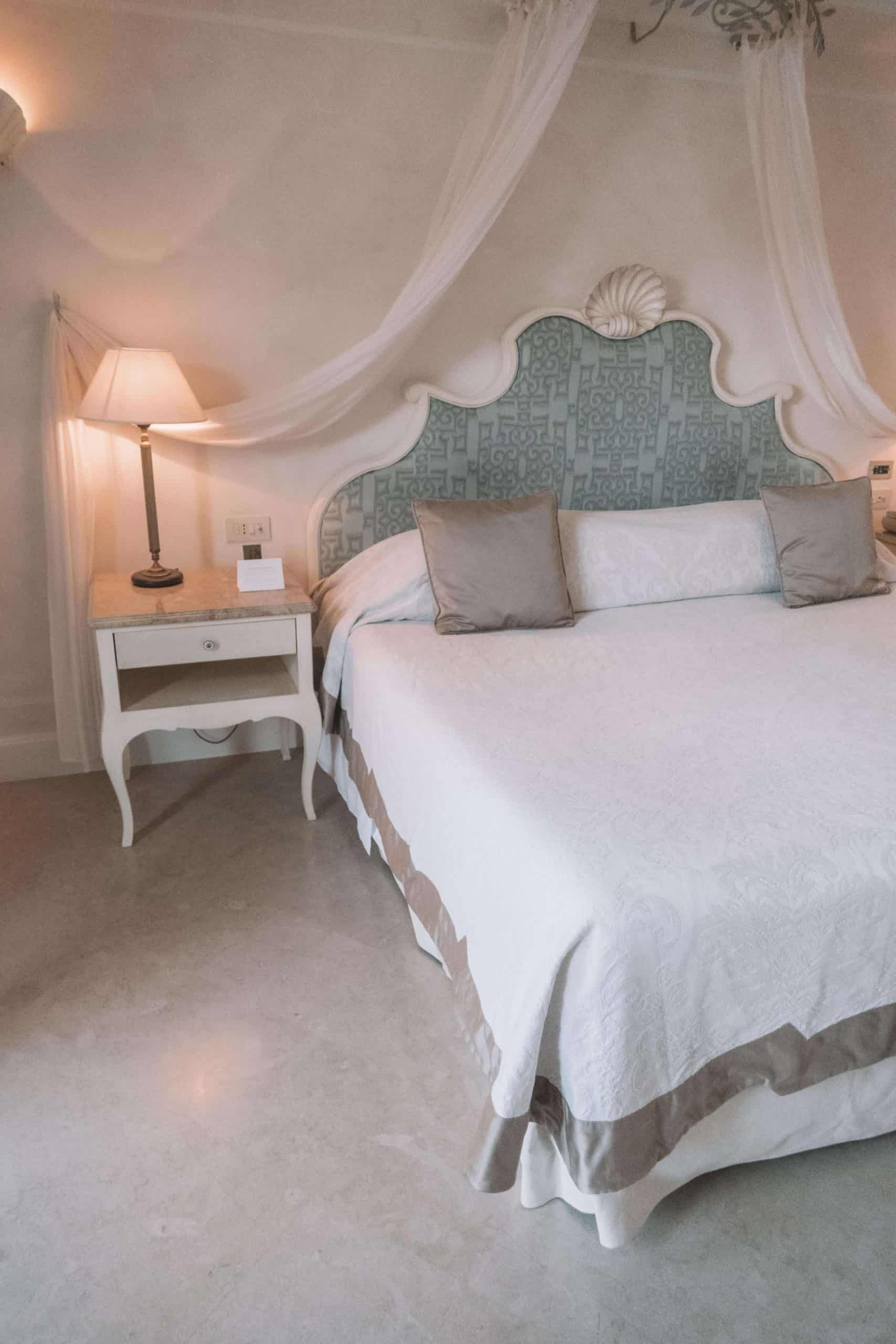 Bedroom at Belmond Villa Sant'Andrea | Staying at the Belmond Hotel Grand Timeo Vs. Belmond Villa Sant’Andrea | The Republic of Rose