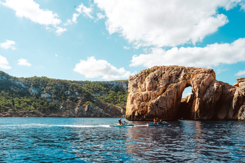 Ses Margalides Rock Formation along northern Ibiza