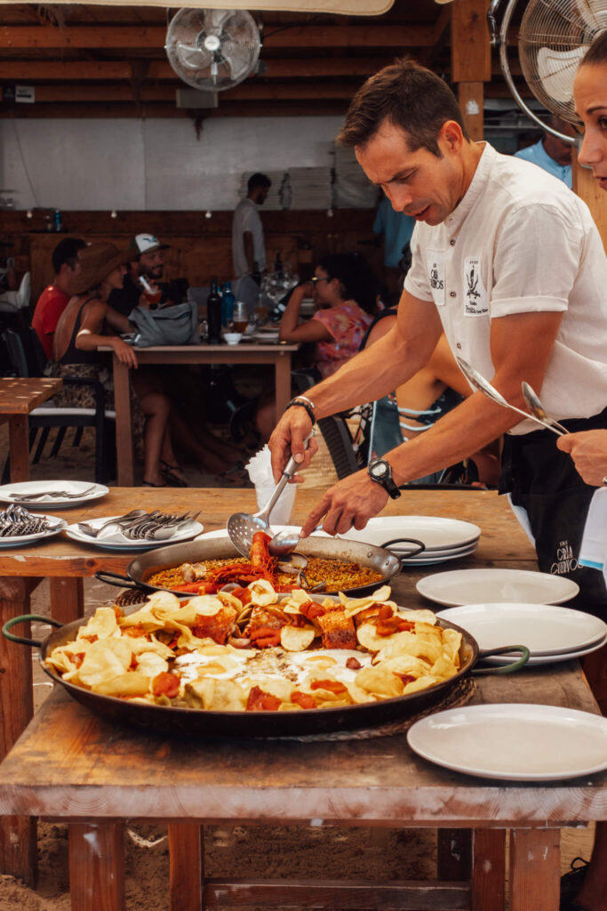 Paella at Kioska Pirata in Formentera