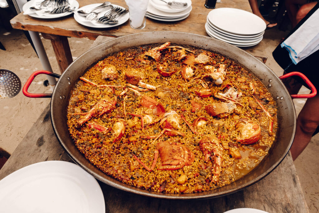 Paella at Kioska Pirata in Formentera