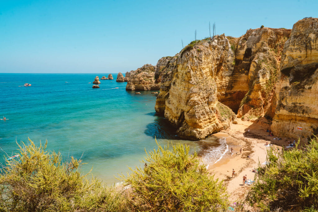 Views from Praia de Dona Ana beach