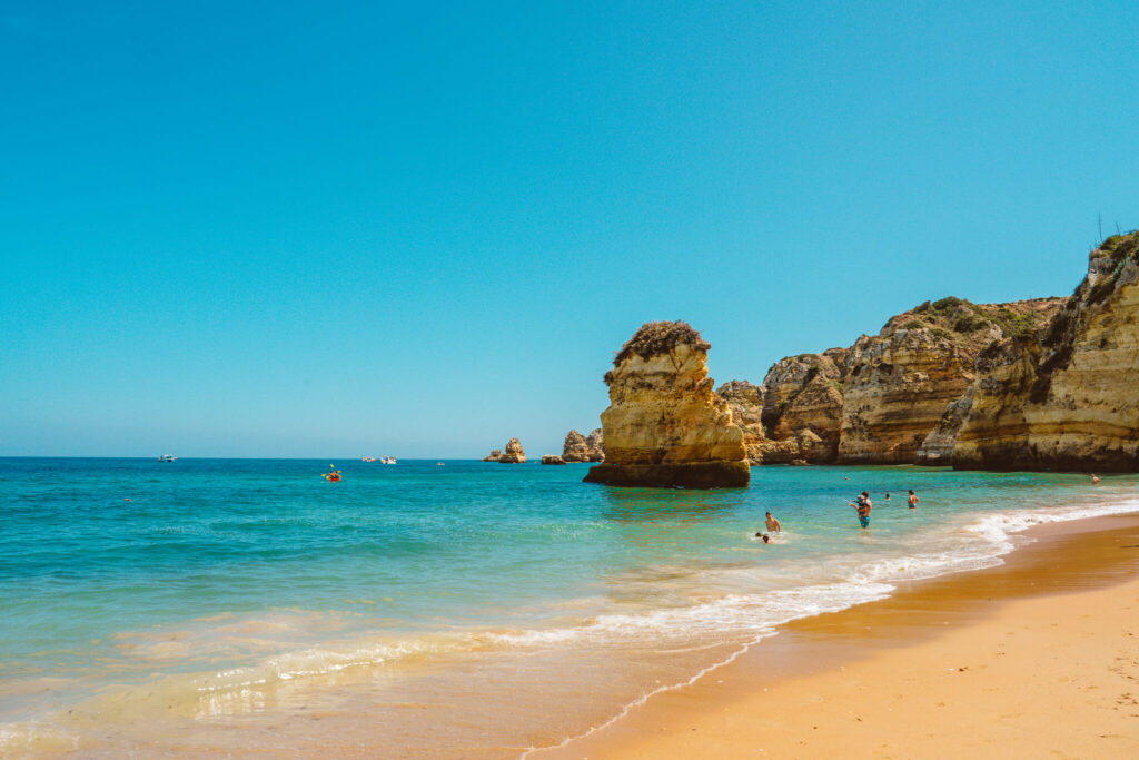 Views from Praia de Dona Ana beach