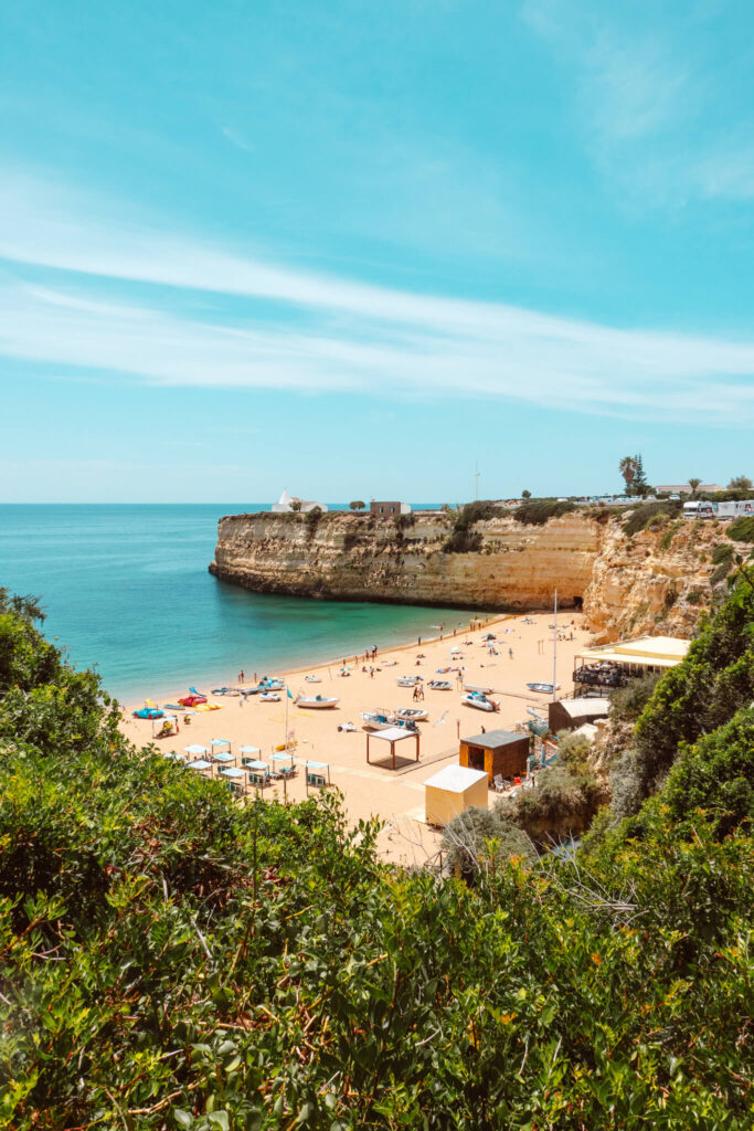 View of Praia de Nossa Senhora da Rocha from above