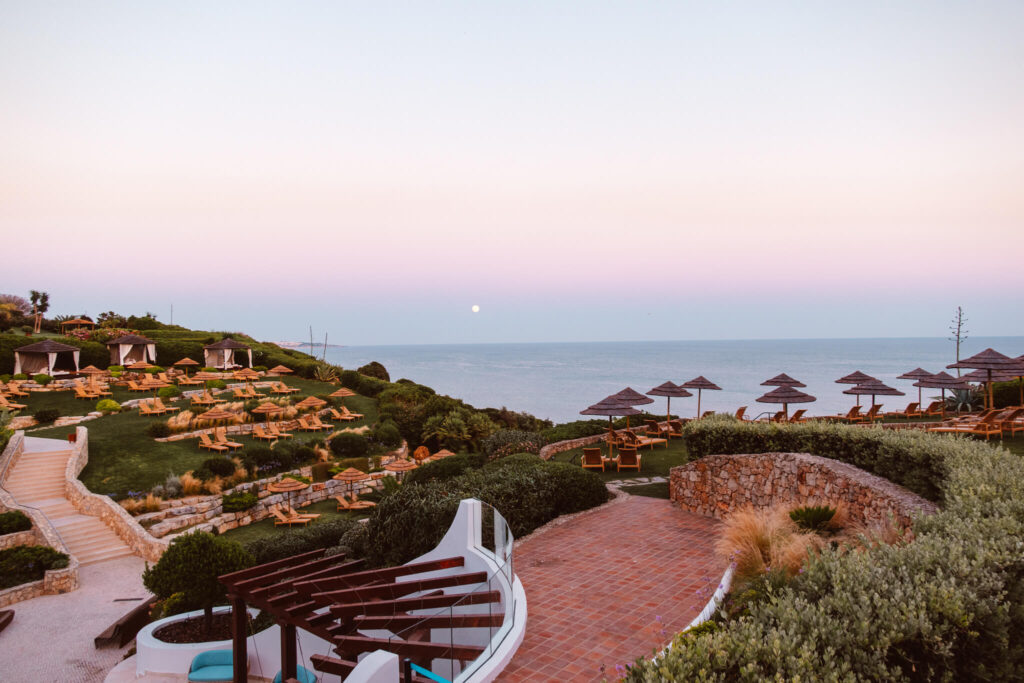 Sunset at Vila Vita Parc in the Algarve