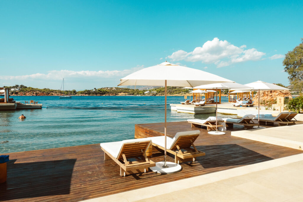 Lounge area with sea views