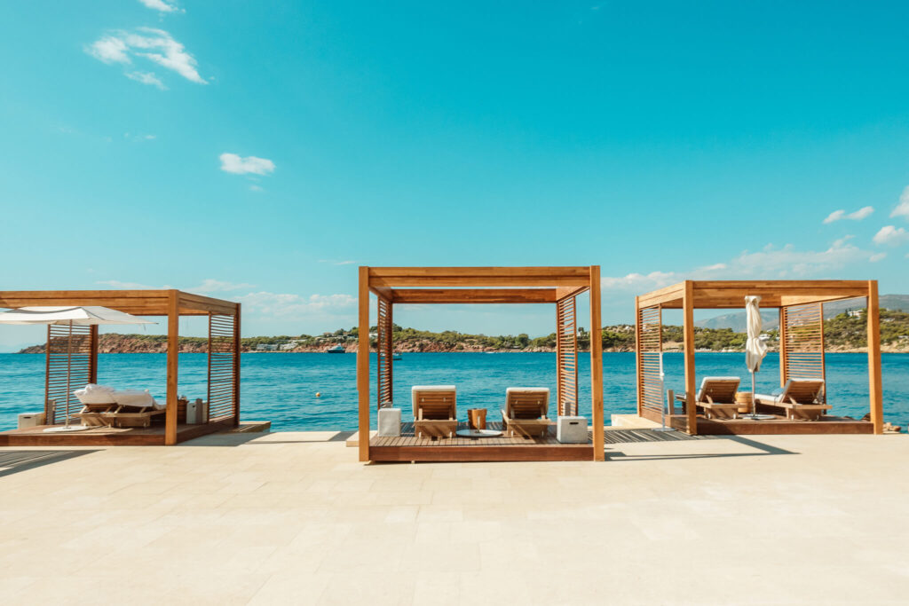 Lounge area with sea views