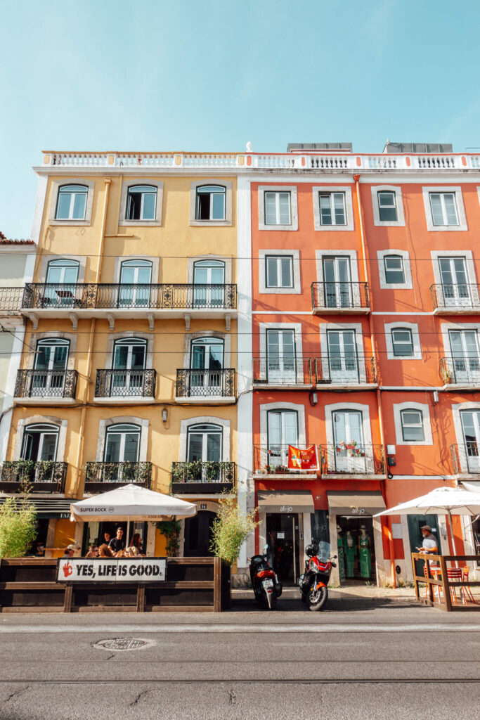 Colorful buildings of Lisbon