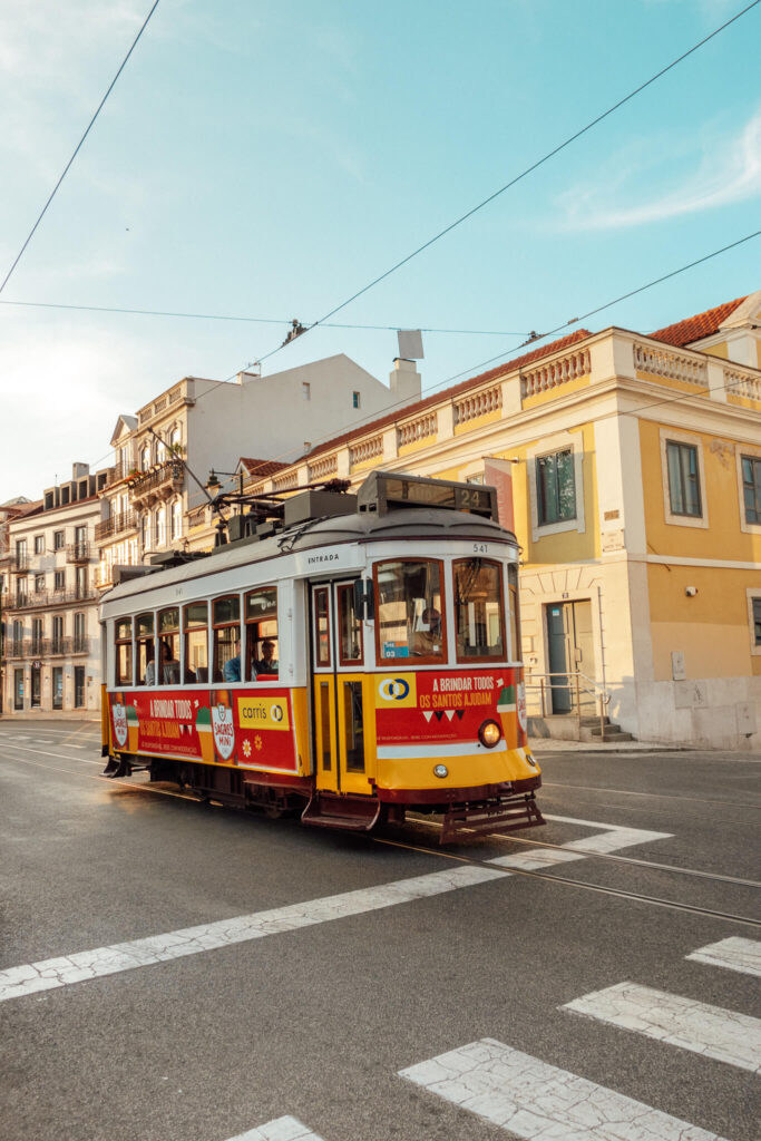 Tram in Lisbon, Portugal