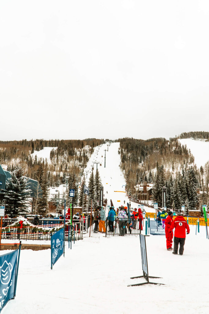 Ski slopes at Vail Ski Resort