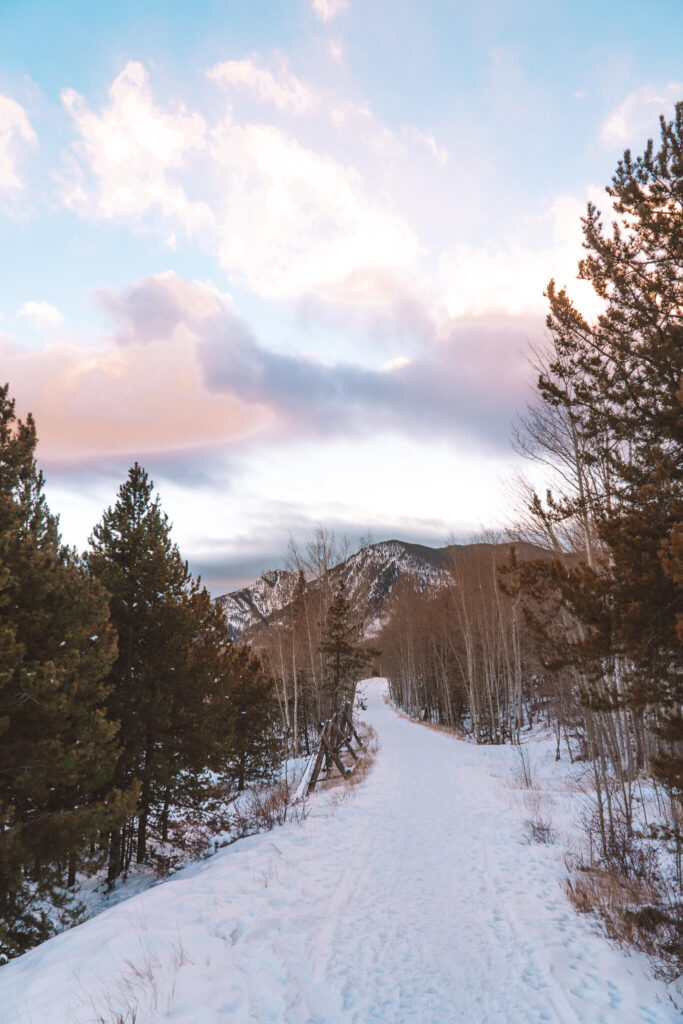 Sunset over the Rockies in Colorado