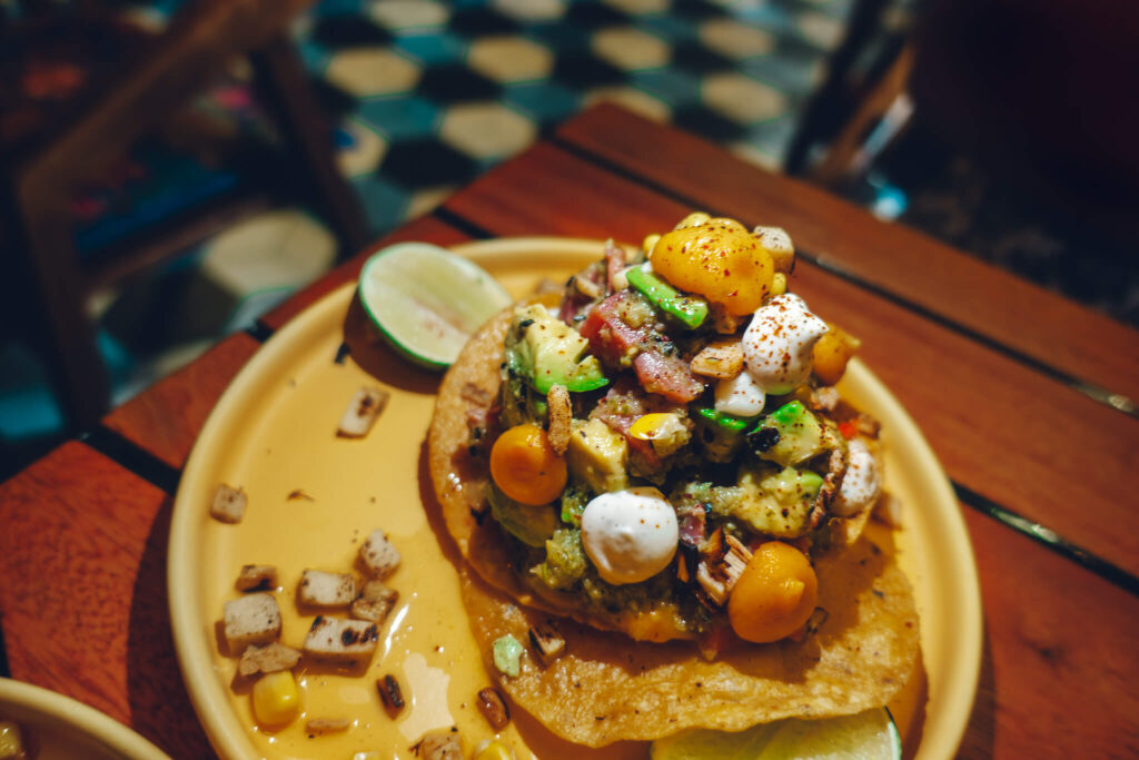 Seared tuna and avocado tostada at Tostévere in San Miguel de Allende