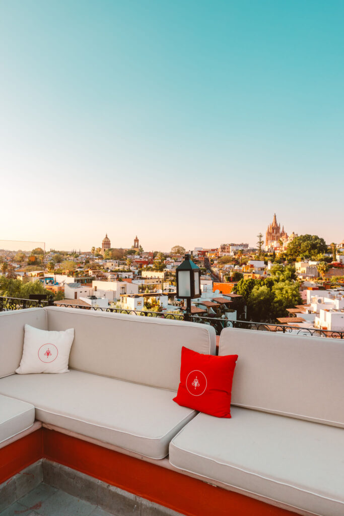 Views from the Luna Rooftop at the Rosewood San Miguel de Allende