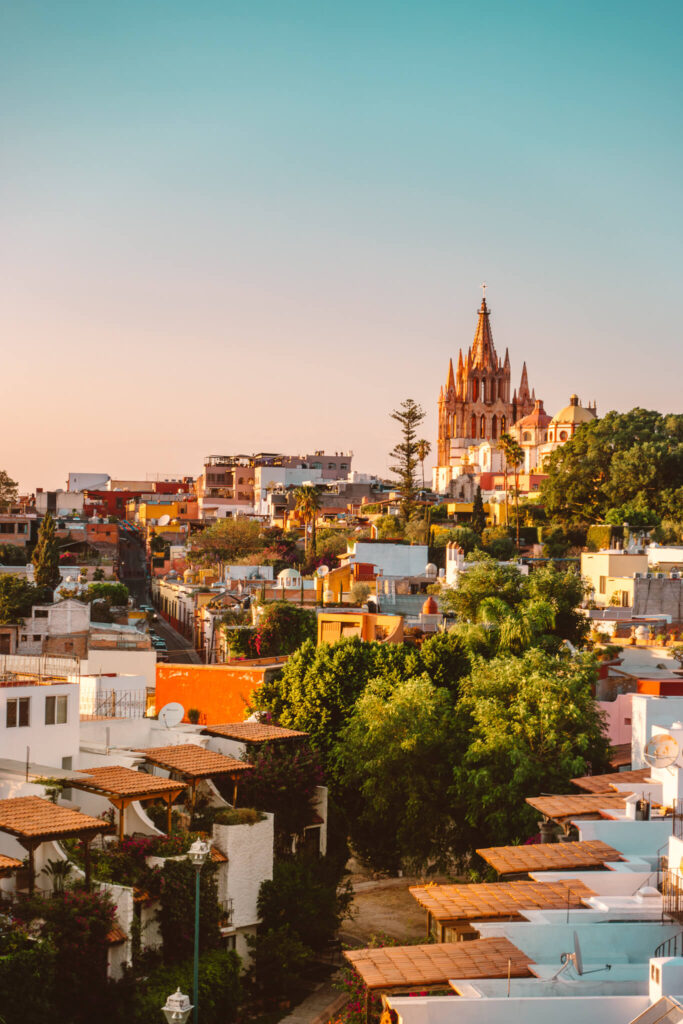 Views from the Luna Rooftop at the Rosewood San Miguel de Allende