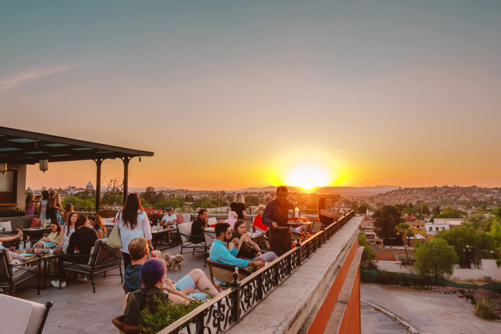 Views from the Luna Rooftop at the Rosewood San Miguel de Allende