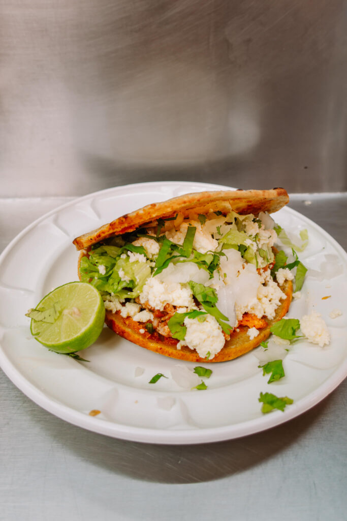 Gordita from the Ignacio Ramirez Market in San Miguel de Allende