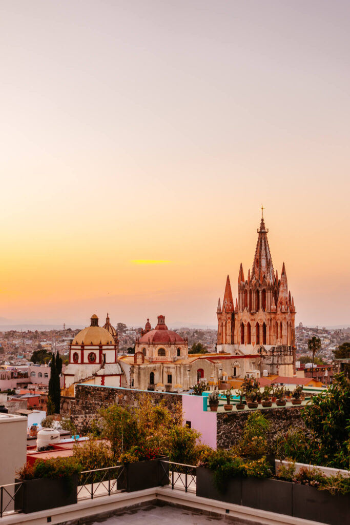 Sunset views from Tunki Rooftop at the Belmond Hotel