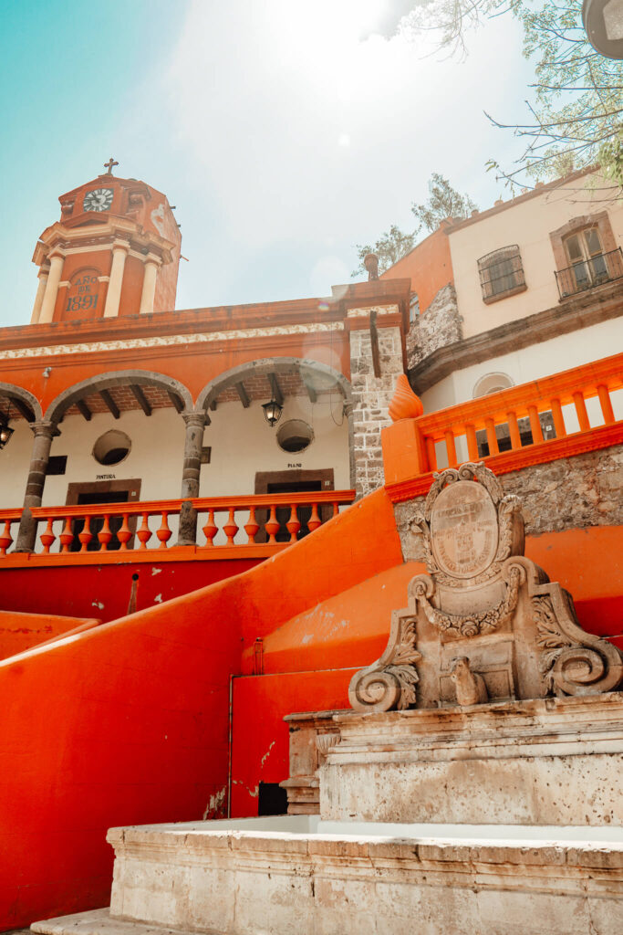 Colorful church in San Miguel de Allende