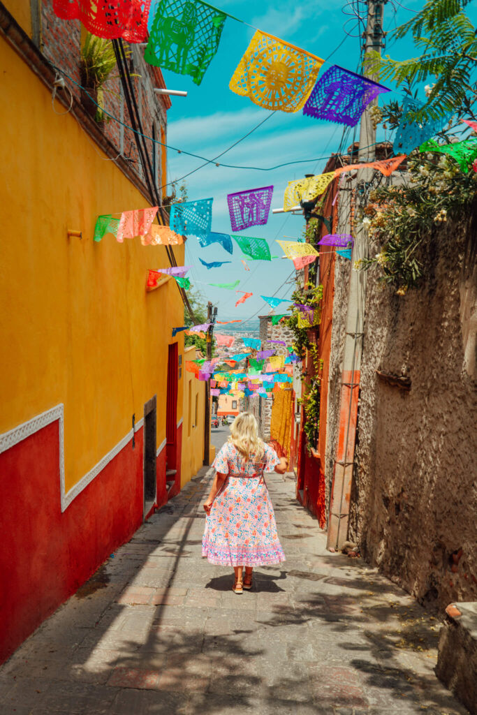 Colorful road of San Miguel de Allende